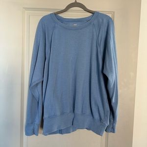 Blue Terrycloth Sweater